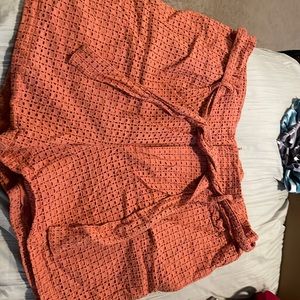 Orange high waisted shorts- Target.